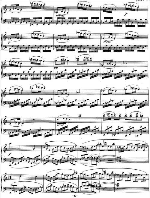 贝多芬钢琴奏鸣曲21 黎明-华尔斯坦 C大调 Op.53 C major-钢琴谱
