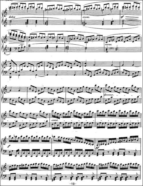 贝多芬钢琴奏鸣曲21 黎明-华尔斯坦 C大调 Op.53 C major-钢琴谱