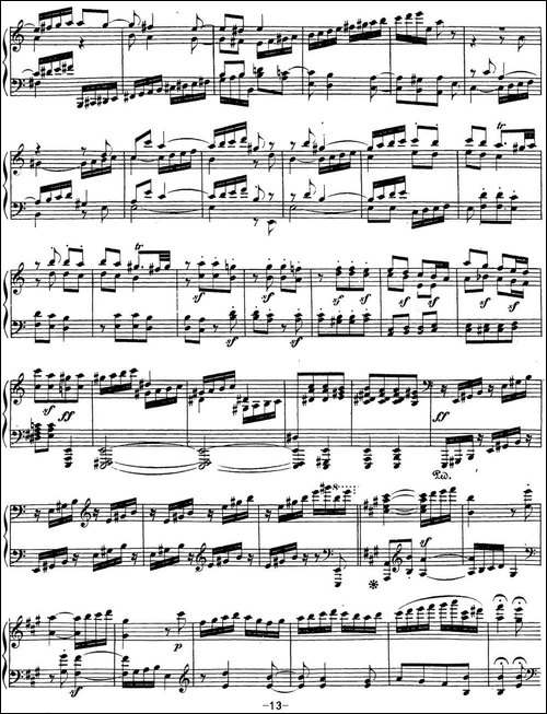 贝多芬钢琴奏鸣曲28 A大调 Op.101 A major-钢琴谱
