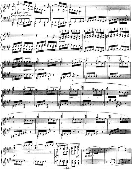 贝多芬钢琴奏鸣曲28 A大调 Op.101 A major-钢琴谱