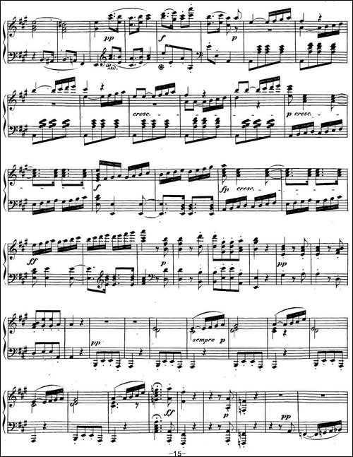 贝多芬钢琴奏鸣曲28 A大调 Op.101 A major-钢琴谱