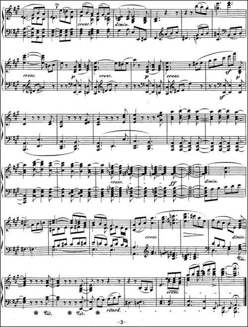贝多芬钢琴奏鸣曲28 A大调 Op.101 A major-钢琴谱