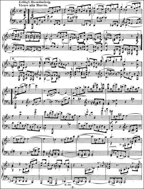贝多芬钢琴奏鸣曲28 A大调 Op.101 A major-钢琴谱