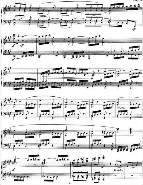 贝多芬钢琴奏鸣曲28 A大调 Op.101 A major-钢琴谱