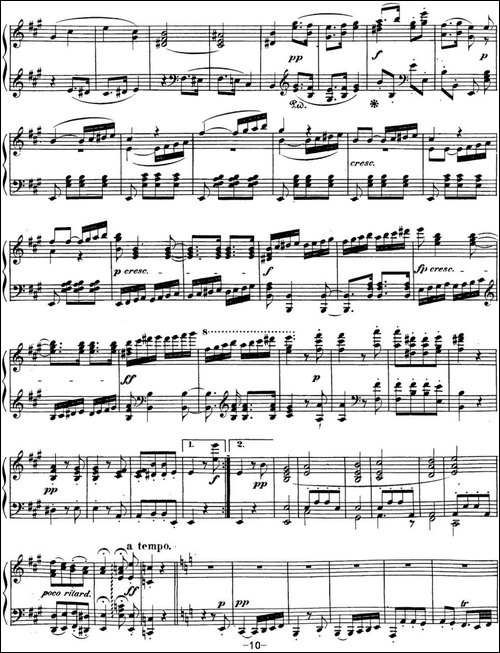 贝多芬钢琴奏鸣曲28 A大调 Op.101 A major-钢琴谱
