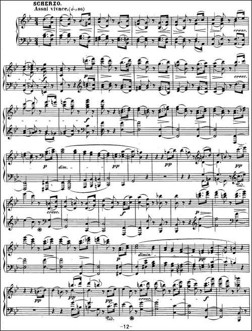 贝多芬钢琴奏鸣曲29 钢琴-锥子键琴降B大调 Op.106 B-flat major-钢琴谱