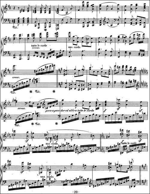 贝多芬钢琴奏鸣曲29 钢琴-锥子键琴降B大调 Op.106 B-flat major-钢琴谱