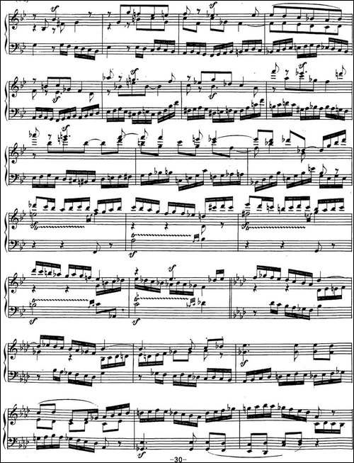 贝多芬钢琴奏鸣曲29 钢琴-锥子键琴降B大调 Op.106 B-flat major-钢琴谱