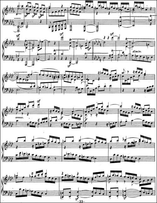 贝多芬钢琴奏鸣曲29 钢琴-锥子键琴降B大调 Op.106 B-flat major-钢琴谱