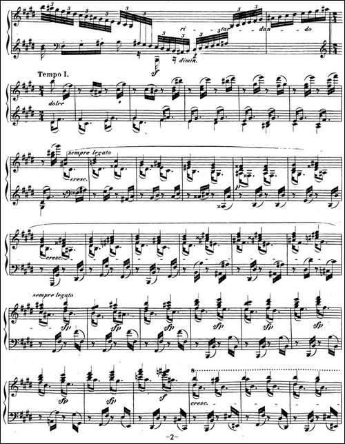 贝多芬钢琴奏鸣曲30 E大调 Op.109 E major-钢琴谱