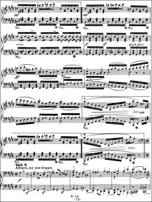 贝多芬钢琴奏鸣曲30 E大调 Op.109 E major-钢琴谱