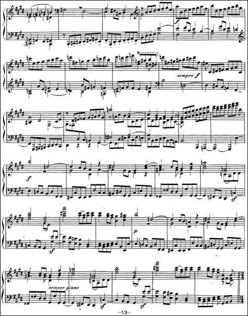 贝多芬钢琴奏鸣曲30 E大调 Op.109 E major-钢琴谱