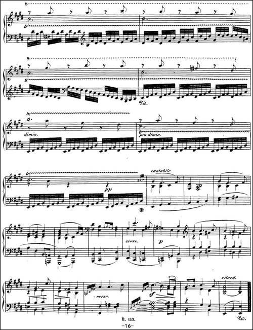 贝多芬钢琴奏鸣曲30 E大调 Op.109 E major-钢琴谱