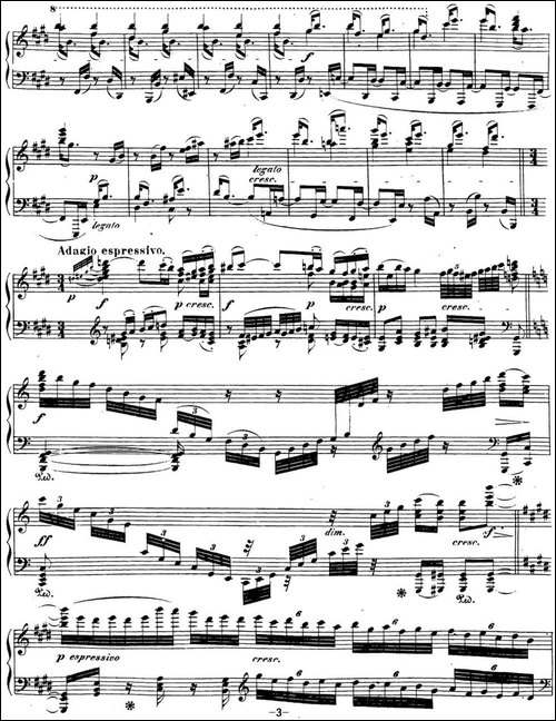 贝多芬钢琴奏鸣曲30 E大调 Op.109 E major-钢琴谱