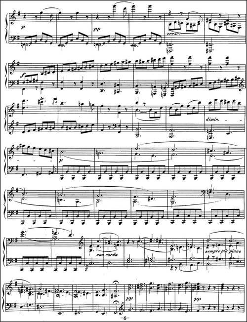 贝多芬钢琴奏鸣曲30 E大调 Op.109 E major-钢琴谱