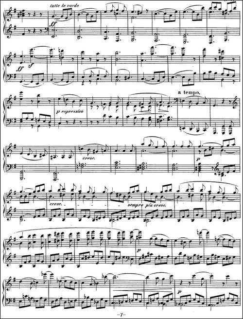 贝多芬钢琴奏鸣曲30 E大调 Op.109 E major-钢琴谱