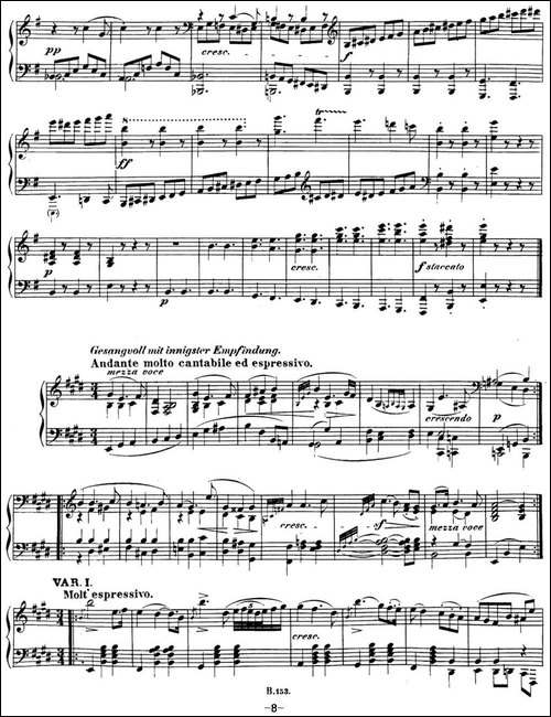 贝多芬钢琴奏鸣曲30 E大调 Op.109 E major-钢琴谱