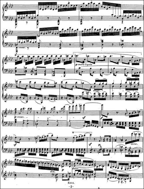 贝多芬钢琴奏鸣曲31 降A大调 Op.110 A-flat major-钢琴谱