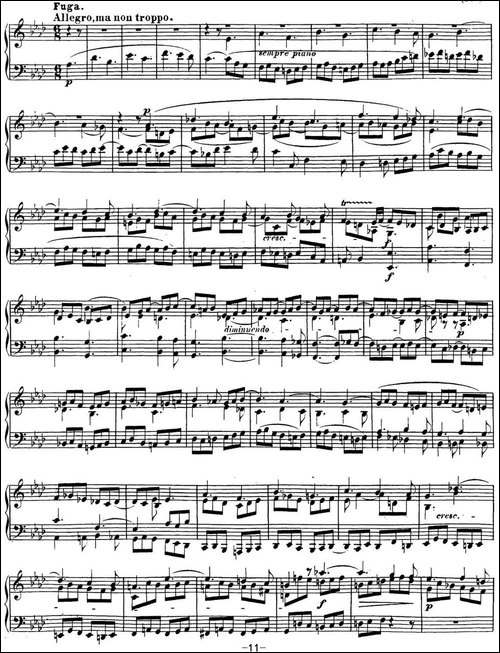 贝多芬钢琴奏鸣曲31 降A大调 Op.110 A-flat major-钢琴谱