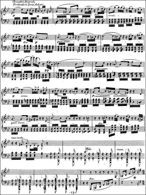 贝多芬钢琴奏鸣曲31 降A大调 Op.110 A-flat major-钢琴谱