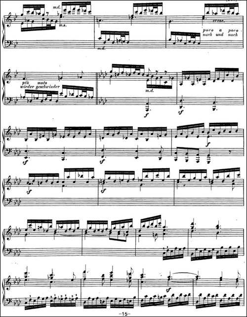 贝多芬钢琴奏鸣曲31 降A大调 Op.110 A-flat major-钢琴谱