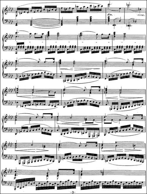贝多芬钢琴奏鸣曲31 降A大调 Op.110 A-flat major-钢琴谱