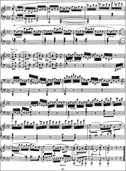 贝多芬钢琴奏鸣曲31 降A大调 Op.110 A-flat major-钢琴谱