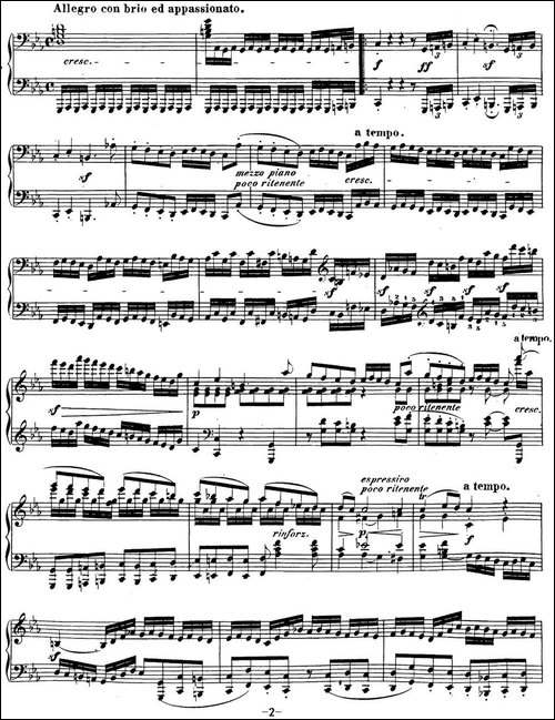 贝多芬钢琴奏鸣曲32 c小调 Op.111 C minor-钢琴谱