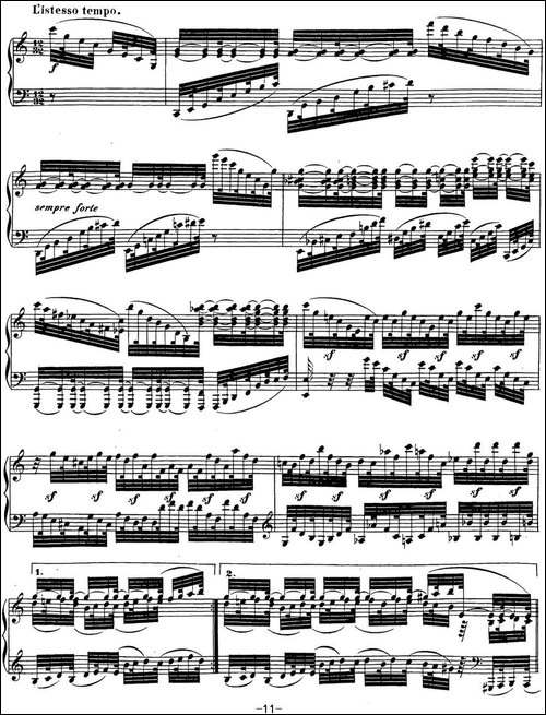 贝多芬钢琴奏鸣曲32 c小调 Op.111 C minor-钢琴谱