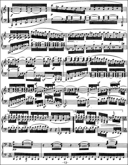 贝多芬钢琴奏鸣曲32 c小调 Op.111 C minor-钢琴谱