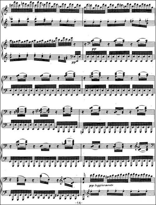 贝多芬钢琴奏鸣曲32 c小调 Op.111 C minor-钢琴谱