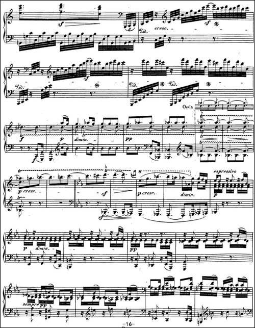 贝多芬钢琴奏鸣曲32 c小调 Op.111 C minor-钢琴谱