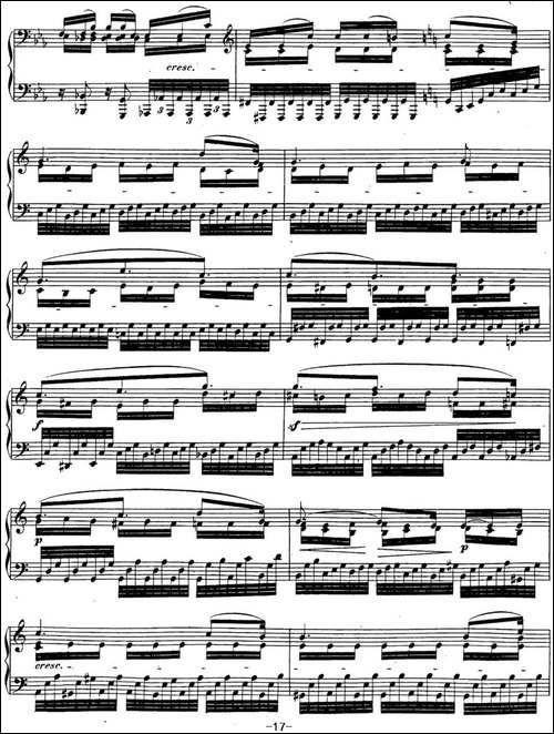 贝多芬钢琴奏鸣曲32 c小调 Op.111 C minor-钢琴谱