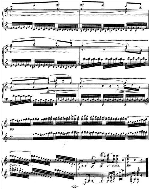 贝多芬钢琴奏鸣曲32 c小调 Op.111 C minor-钢琴谱