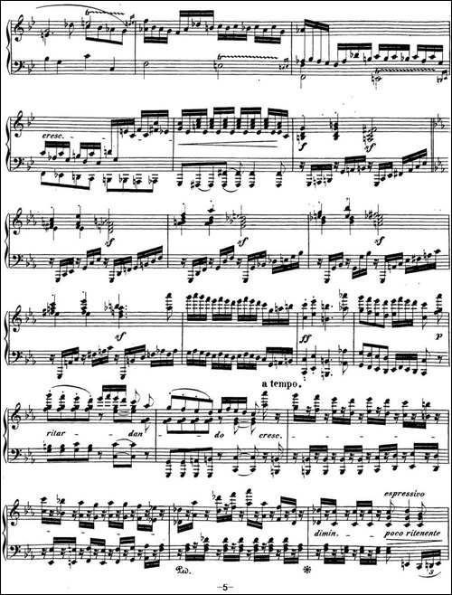 贝多芬钢琴奏鸣曲32 c小调 Op.111 C minor-钢琴谱