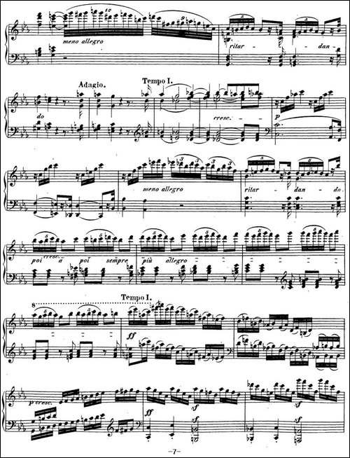 贝多芬钢琴奏鸣曲32 c小调 Op.111 C minor-钢琴谱