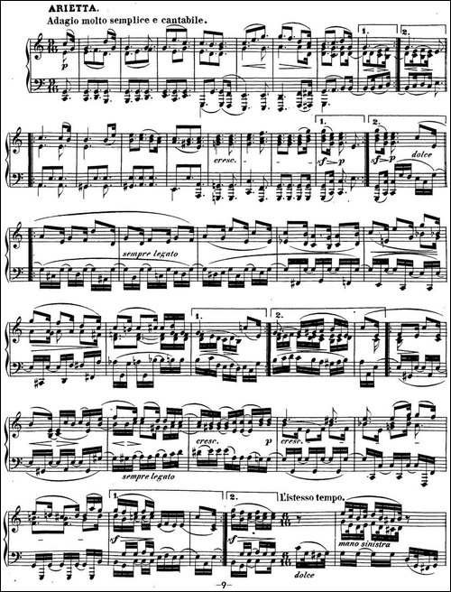 贝多芬钢琴奏鸣曲32 c小调 Op.111 C minor-钢琴谱