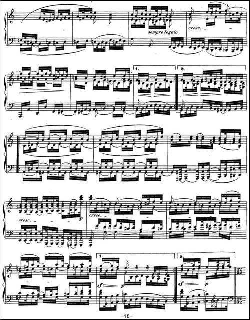 贝多芬钢琴奏鸣曲32 c小调 Op.111 C minor-钢琴谱