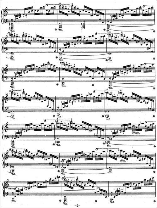 肖邦练习曲1 Op.10 No.1 C大调 C major-钢琴谱