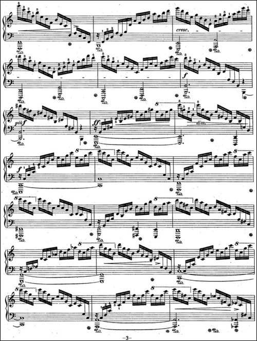肖邦练习曲1 Op.10 No.1 C大调 C major-钢琴谱