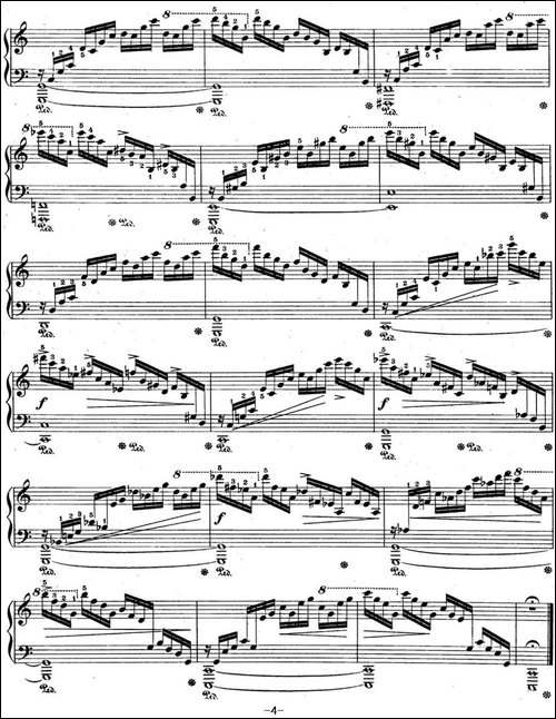 肖邦练习曲1 Op.10 No.1 C大调 C major-钢琴谱