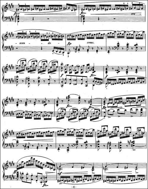 肖邦练习曲4 Op.10 No.4 激流 升c小调 C minor Torrent-钢琴谱
