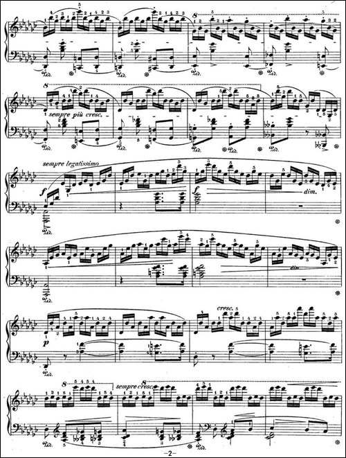 肖邦练习曲5 Op.10 No.5 黑键 降G大调 Gb major Black Key-钢琴谱