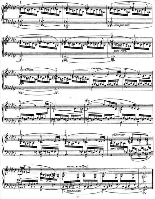 肖邦练习曲6 Op.10 No.6 降e小调 Eb minor-钢琴谱