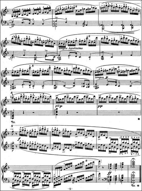 肖邦练习曲8 Op.10 No.8 F大调 F major-钢琴谱