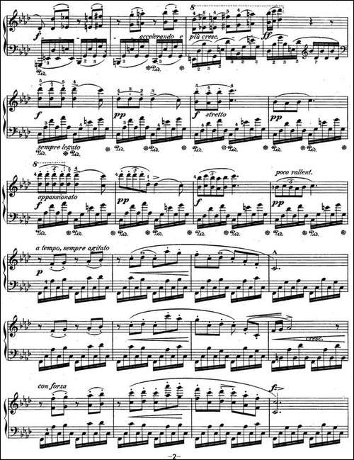肖邦练习曲9 Op.10 No.9 f小调 F minor-钢琴谱