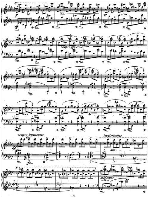 肖邦练习曲10 Op.10 No.10 降A大调 Ab major-钢琴谱