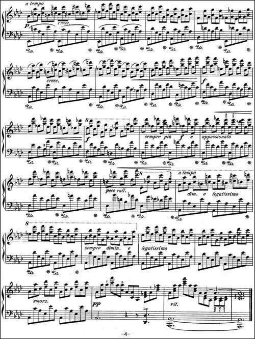 肖邦练习曲10 Op.10 No.10 降A大调 Ab major-钢琴谱