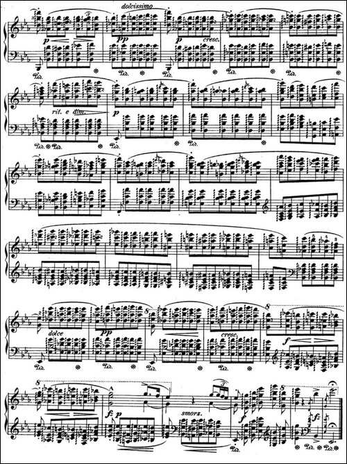 肖邦练习曲11 Op.10 No.11 降E大调 Eb major-钢琴谱