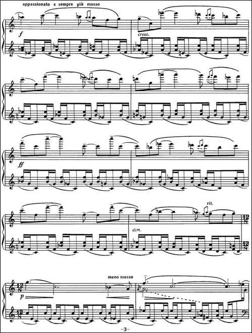 拉赫玛尼诺夫 音画练习曲2 Etudes tableaux Op.33 No.2-钢琴谱
